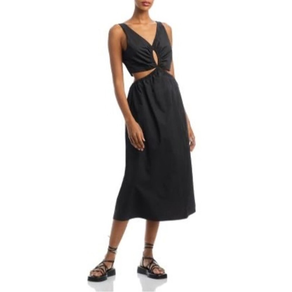 Anine Bing Dion Cutout Midi Dress